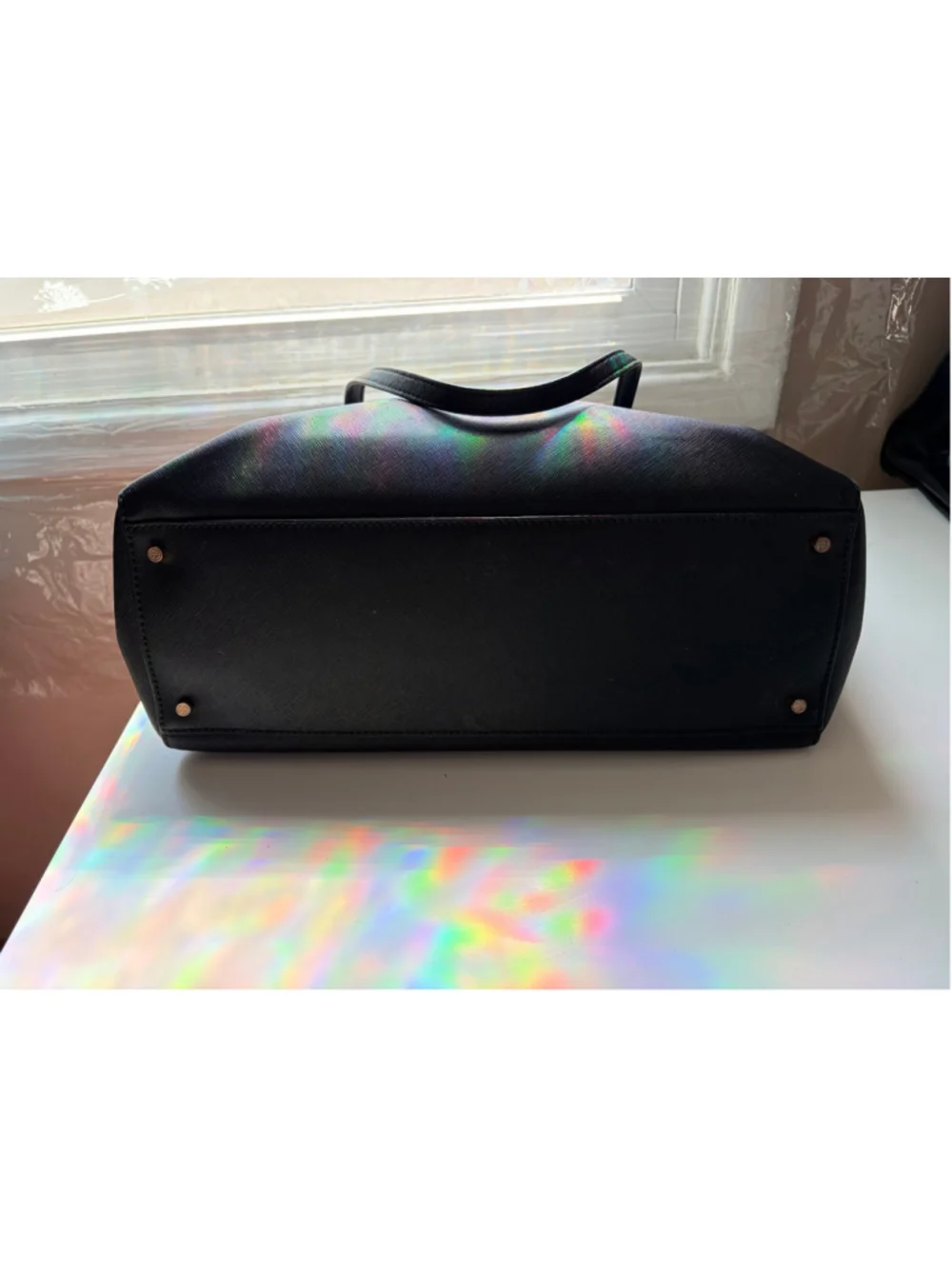 Tory Burch Black Gold work Tote Bag